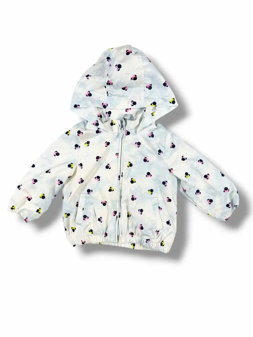 Gap Disney Minnie Mouse Packable Hooded Windbreaker Jacket Size 18–24 Months